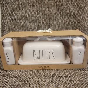 Rae Dunn Salt and Pepper Butter Dish